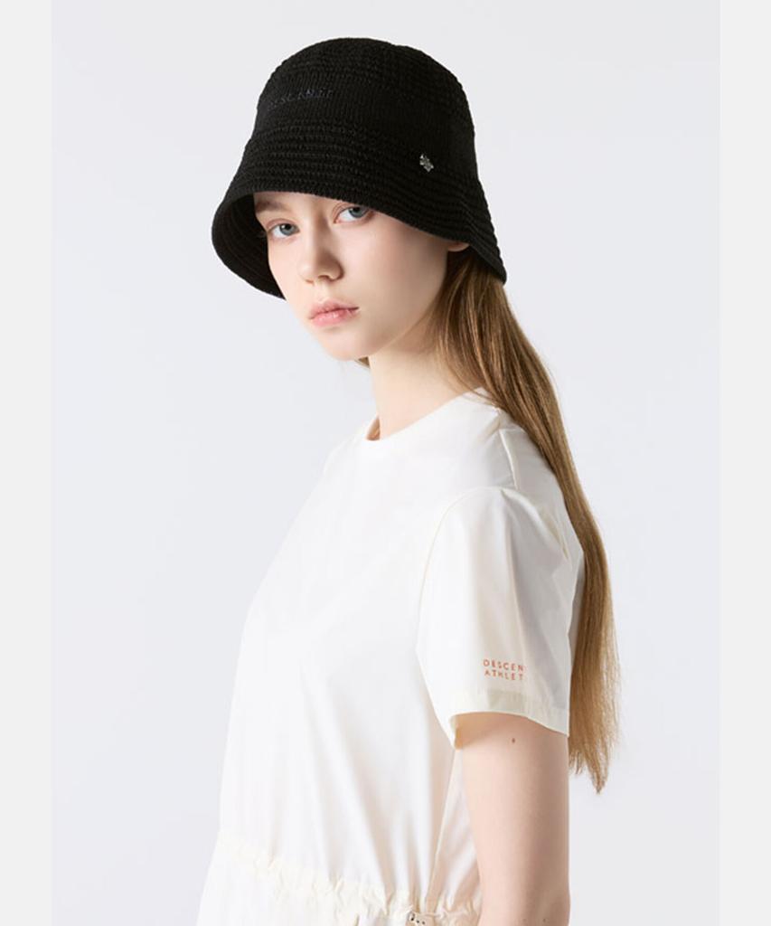 DESCENTE Women'S Knit Bucket Hat Black Sr122Ucp1X