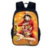 One Piece Monkey D. Luffy School Backpack for Child Light Weight Child Knapsack Fashion Rucksack Best Gift