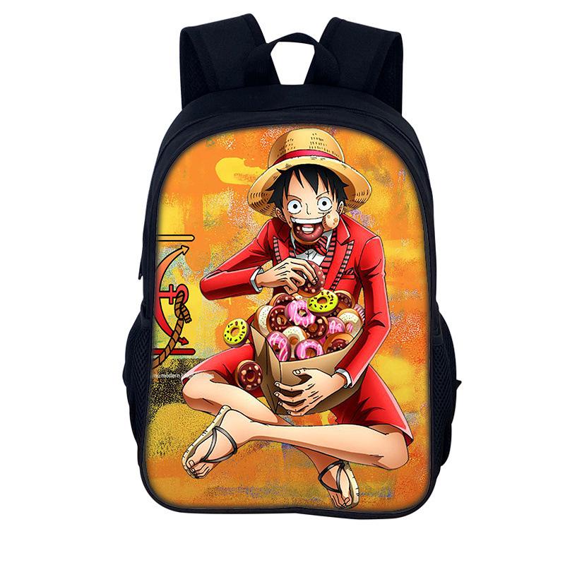 One Piece Monkey D. Luffy School Backpack for Child Light Weight Child Knapsack Fashion Rucksack Best Gift