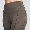 Nike Go High-Intensity Breathable Quick-Dry High-Waisted Pocket Nine-Point Leggings Women Leggings Mineral-Grey Black DQ5640004