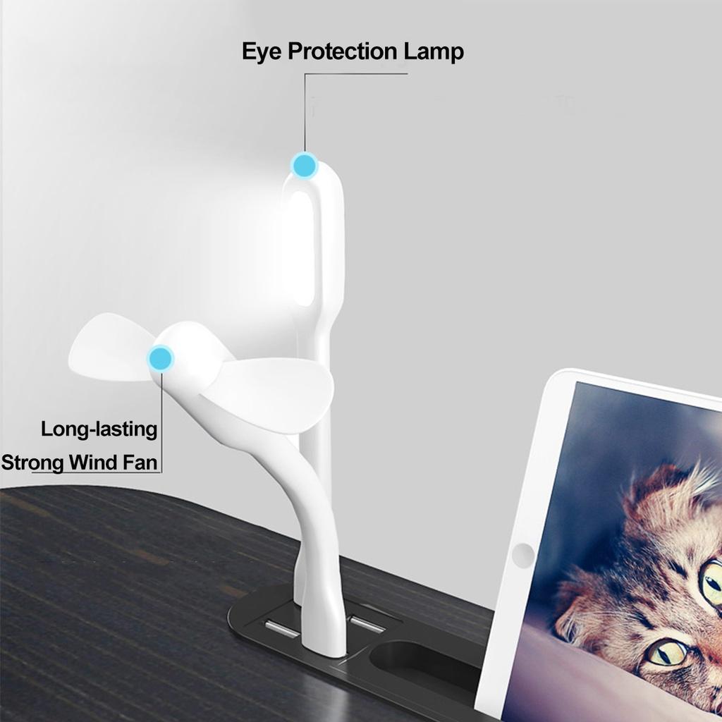 Folding Laptop Stand Holder Study Table Lamp Usb Fan Desk Wooden Foldable Computer Desk for Bed Sofa Tea Serving NEW