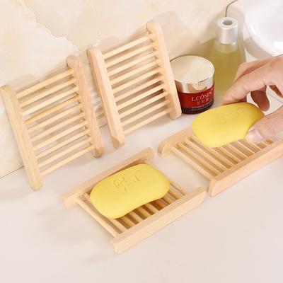 HandmadeSoap Cleansing Rack Unique Wooden Soap Box Portable  Dish Holder with Drainage Bathroom Soap Storage Organizer