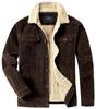 Herren Cordjacke mit Sherpa-Futter, Knopfleiste, Brusttaschen, in mehreren Farben erhältlich