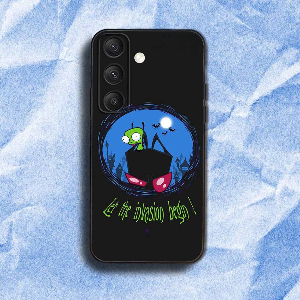 

I-InvaderS Z-Zim G-Gir Phone Case For Samsung S 25,24,23,22,30,21,10,9,Ultra,Plus,Lite,FE,4,5G Black Soft Case samsungS235G
