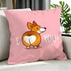 Cartoon CCute Corgi Cushion Cover Cushion Cover Set Pcs X X X Pillowcase Decorative Sofa Home Decor