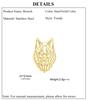 Cazador Animal Wolf Head Brooch for Men Women Stainless Steel Punk Pins Suit Collar Badges on Backpack Jewelry 2026 Gift New in