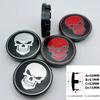 4pcs 56MM 51MM SKULL Logo Emblem Badge Car Wheel Center Caps Rim Hubcap Wheel Hub Dust Cover Replace Styling Car Accessories