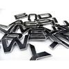 A-Z luxury black 3d letters bonnet and trunk car sticker vehicle emblems decals for RANGE ROVER OVERFINCH KAHN cars