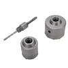 2PCS Hole Saws 1PC Connecting Rod Aluminum Case 60mm 80mm Electric Hammer Drill Opener for Concrete