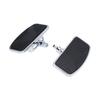 Pair of Adjustable Rear Passenger Floorboard Motorcycle Wide Footboard Footrests