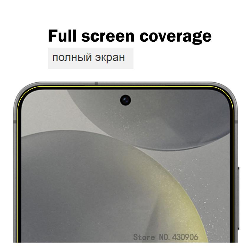 For Samsung Galaxy S24+ Screen Protector Screen Full Coverage High Quality Transparent Tempered Glass Film 2.5D edge 9H Hardness