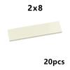 DO IT YOURSELF Ceramic Tile Construction Bricks MOC Smooth Figures Blocks 4x4 6x6 8x8 8x16 7x7 Works With 10202 1751 Learning Creativity Playthings