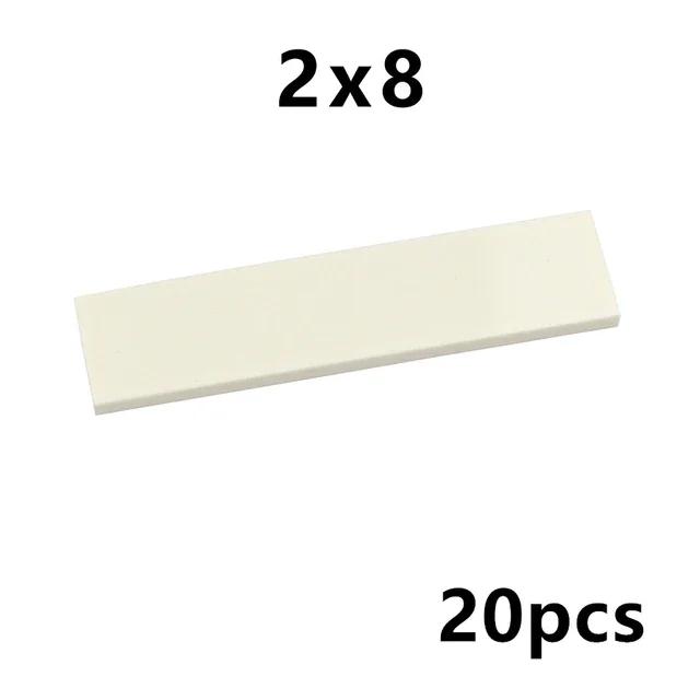 DO IT YOURSELF Ceramic Tile Construction Bricks MOC Smooth Figures Blocks 4x4 6x6 8x8 8x16 7x7 Works With 10202 1751 Learning Creativity Playthings
