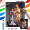 Hercules Megara Digital Oil Painting Diy Coloring Handpainted Filling Home Decoration Art Craft Wall Canvas Gift 130 Characters