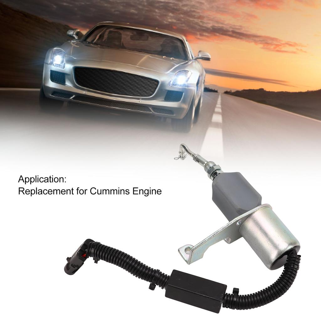 Engine Stop Solenoid Valve C4942879 4942879 DC24V Plug and Play Replacement for Cummins