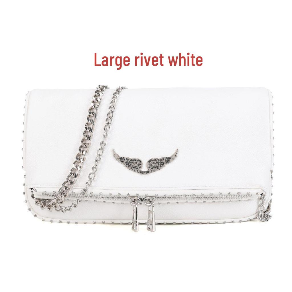 ZV Diamond-Studded Winged Crossbody Rivet Handbag - European & American Women's Fashion Bag
