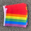 10Pcs LGBT Rainbow Hand Flag Rainbow HandHeld Flag Fade Resistant Rainbow Flags  Parades  Supplies