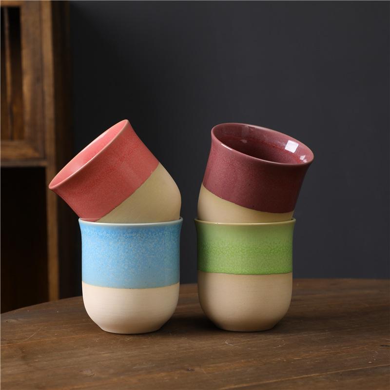 Retro Ceramic Cup, Espresso Coffee Cup, Simple Teacup, Coarse Pottery Tea Bowl, Master Cup, Small Cup.