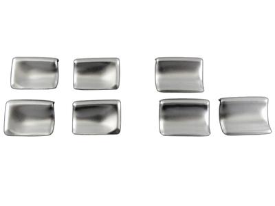 BRIGHTZ Yaris Cross 10 15 Stainless Steel Window Switch Panel, 7 PC, Satin Silver