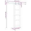 ORKDAL Sliding Door White and Black 61 X 198.5 Cm