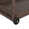Vidaxl Bar Cart, Brown, 100X45X83 Cm, Poly Rattan