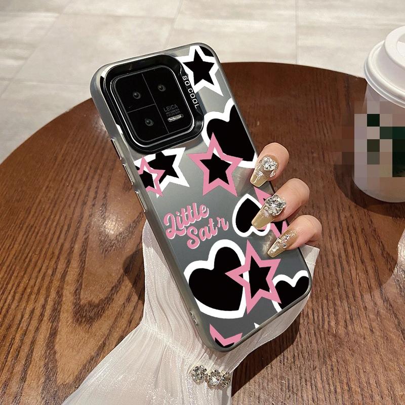 

Модный черный розовый чехол для iPhone 16 Samsung A55 A35 S24 FE Xiaomi Redmi Note 13 Pro 14C Huawei Honor 200 противоударный чехол-бампер для телефона с защитой от царапин Honor X7b