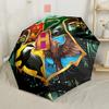 Hogwarts Crest Symbolism Outdoor Automatic Umbrella with 8-Rib Sturdy Construction Perfect for Outdoor Adventures Fashion Lovers Best for Christmas