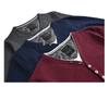 ARONA Heather Border Layered Style Waffle 36 Size L Y-Henley Sweatshirt/YC Khaki,