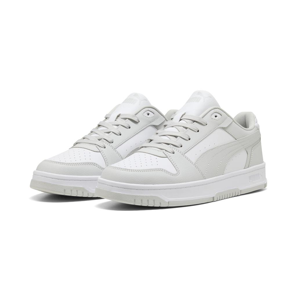 Puma Leather Rebound Slam Lo Comfortable Supportive Low-Top Sneakers Men Sneakers White 407169-04