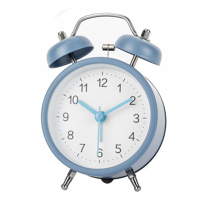 Simple Bell Clock Alarm Clock for Students' Special Nordic Creative Alarm Clock Silent Luminous Bedroom Bedside Desktop Clock