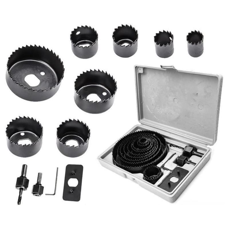 16 teile/satz Holzbearbeitung Loch Opener Säge Carbon Stahl Bohren Werkzeug Loch Säge Schneiden Kit Elektrische Bohrer Zubehör Set