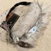 Y2K Plush Furry Splicing Belt Punk Star Rivet Belt Vintage Faux Fur Belts  Women Fashion