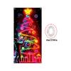Christmas UV Fluorescent Door Banner/cover Background/holiday Party Decoration/Christmas Decorative Hanging Cloth