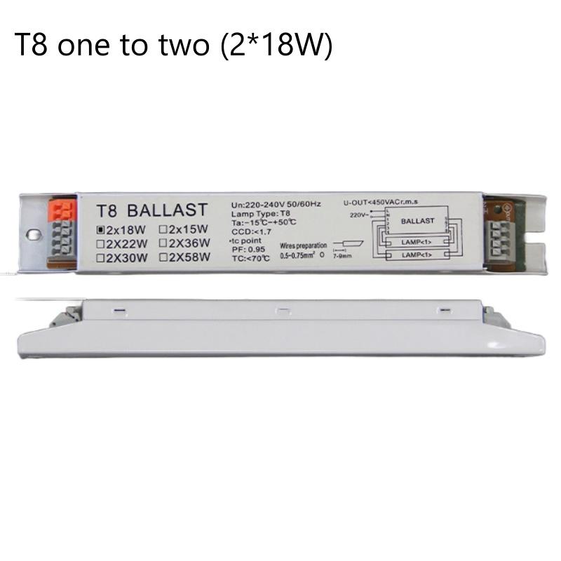 T5/T8 AC 220-240V Wide Voltage Electronic Ballast for Efficient Instantaneous Starting for Supermarket/Office/Household Lighting
