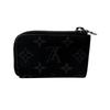 LOUIS VUITTON M63536 Monogram Eclipse leather Portemonejour Coin case gray leather mens Used