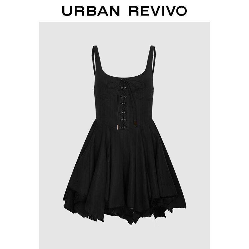 UR Women s U-Neck Tie-Waist Mini Dress XL
