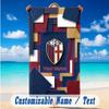 Beach Towel Custom Name Text, Quick Dry Large Towel For Beach HomeBologna FC