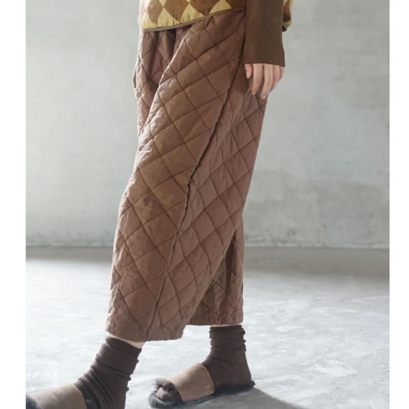 Johnature Women Vintage Straight Pants Solid Color Button Fly Loose Autumn Trousers Warm Thick Casual Women Pants