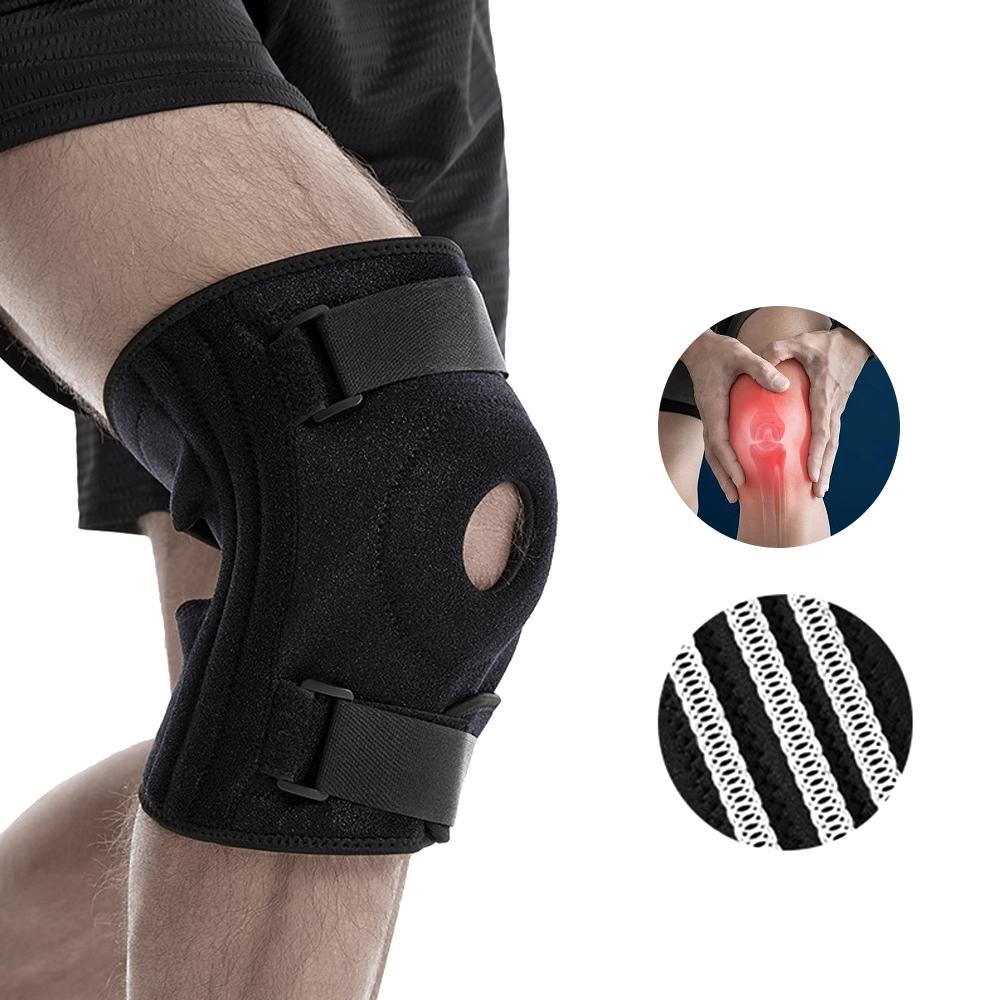 1Pc Plus Size Knee Brace For Men & Women – Patella Gel Pads & Side Stabilizers For Acl, Meniscus Tear, Arthritis,Injury Recovery