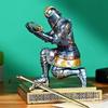 Knight Sculpture Pen Holder Unique Desk Organizer for Artist Teacher Workplace Stationery Pencil Brush Markers Office Decor