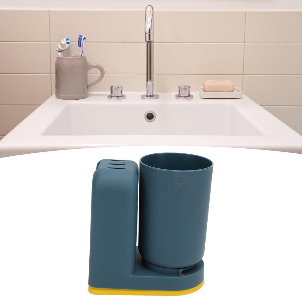 Toothbrush Cup Holder Multipurpose Modern Simple Design Space Saving Wall Mounted Toothbrush Holder with Cup