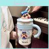 Crayon Shin Chan Insulated Travel Mug With Large Capacity And Straw For Office And Outdoor Use