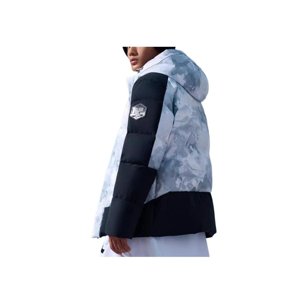 Anta Craftsmanship Series Water-Resistant Windproof Warm Down Jacket Men Jacket Pure-White All-Over-Print Basic-Black 152447926N-3