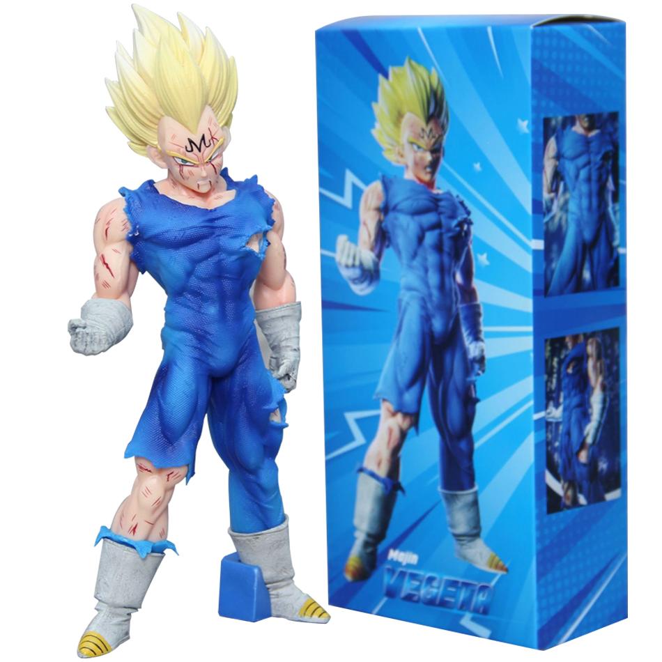 Vegeta Dragon Ball Vegeta 19Cm Anime FiguresGK Action Figures Battle Damage PVC Model Collection Ornament Toys Gifts