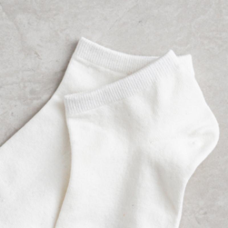 Monfoot Pánské základní ponožky ke sneakers bílé