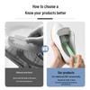 Five-Sided Soft Bristle Shoe Brush with Long Handle for Gentle, All-Around Cleaning