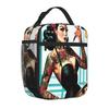 Bestselling Old School Tattoo Pin-up Rugged Leakproof Lunch Bag After School Snack Adjustable Strap Lunch Bag