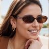 1/2pcs Women Small Oval Rivet Sunglasses Fashion Multi Color Frame UV400 Sun Glasses Outdoor Casual Shade Eyewear