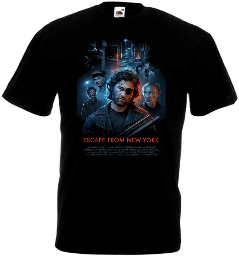 Escape From New York v9 T-Shirt schwarz Filmplakat alle Größen S-5XL