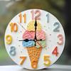 Modern Decorative Wall Analog Clock With Quiet Mechanism Customizable Acrylic Panel For Home Office Interior Styling